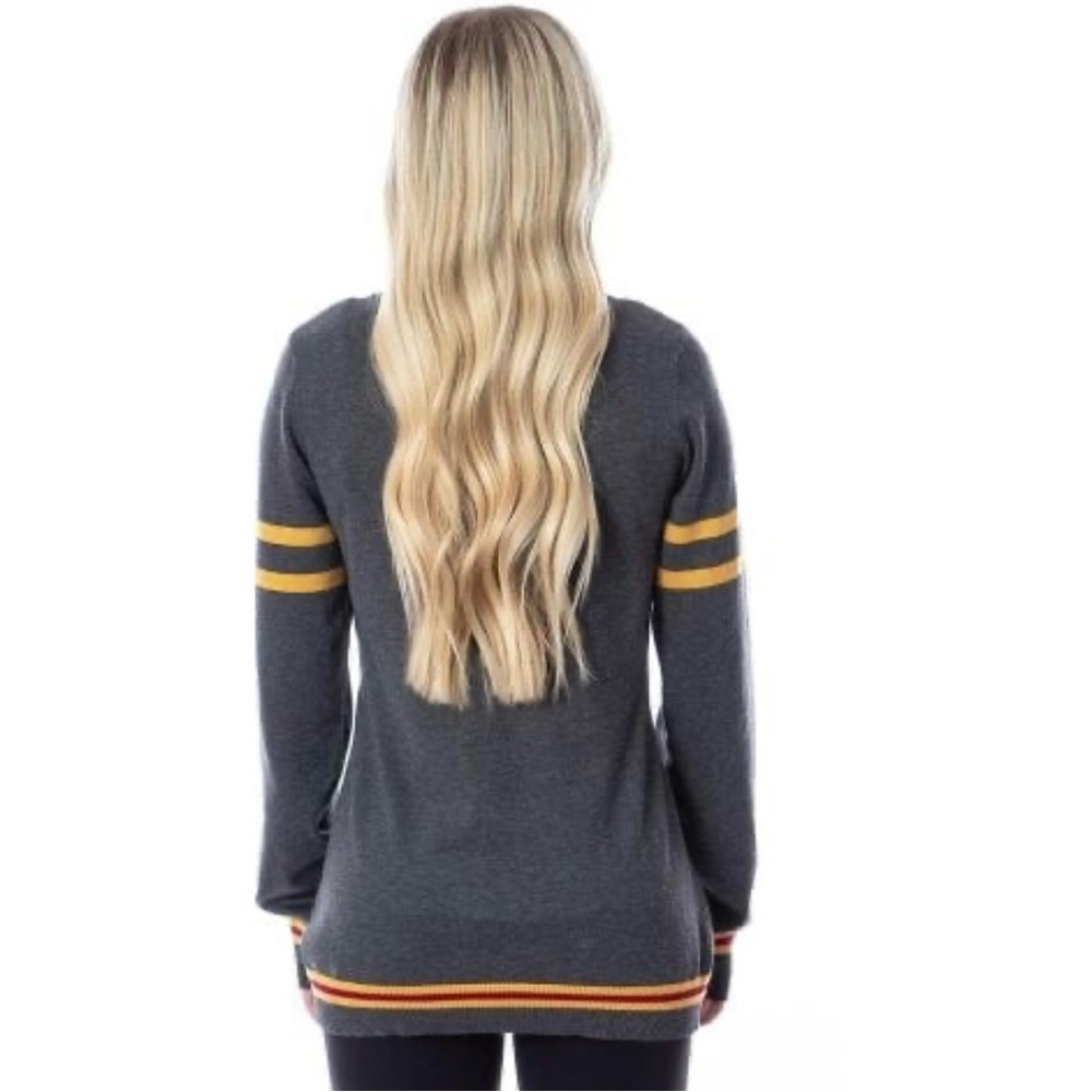 Harry Potter Gray Gryffindor Cardigan - Picture 3 of 8
